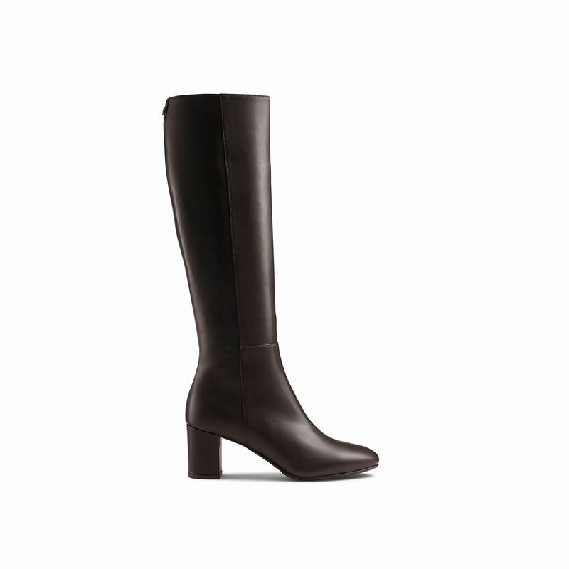 Russell & Bromley Dressage Knee-High Boots Women's Brown [NTM3413ZB]